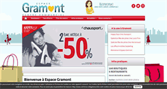 Desktop Screenshot of espacegramont.com